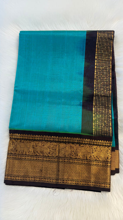 HANDLOOM KANCHIPURAM SILK COTTON (KSC244)