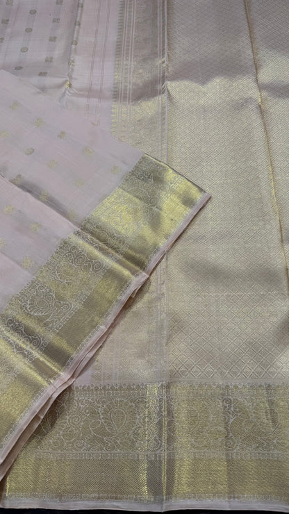 INTRICATE GOLD HANDLOOM KANCHIPURAM SILK SAREE (KSS 523)