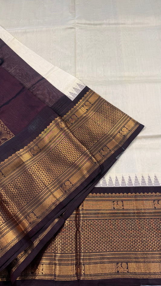 HANDLOOM KANCHIPURAM SILK COTTON (KSC267)