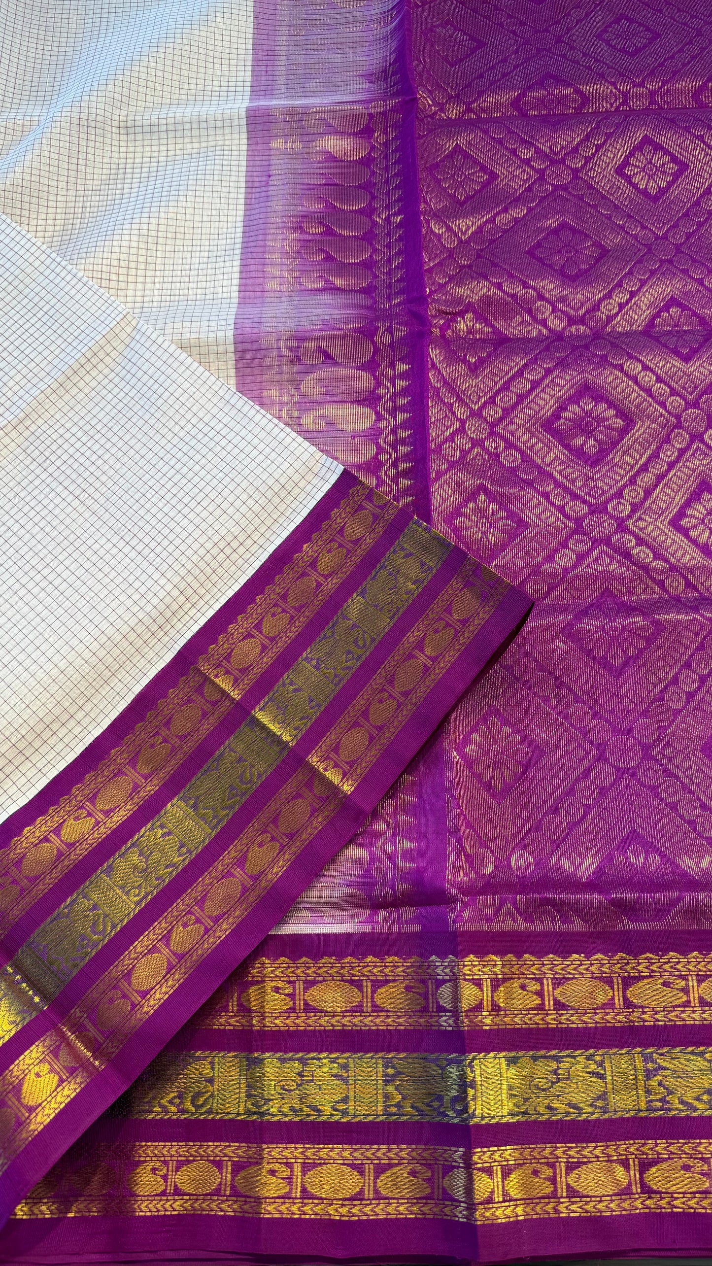 HANDLOOM KANCHIPURAM SILK COTTON (KSC256)