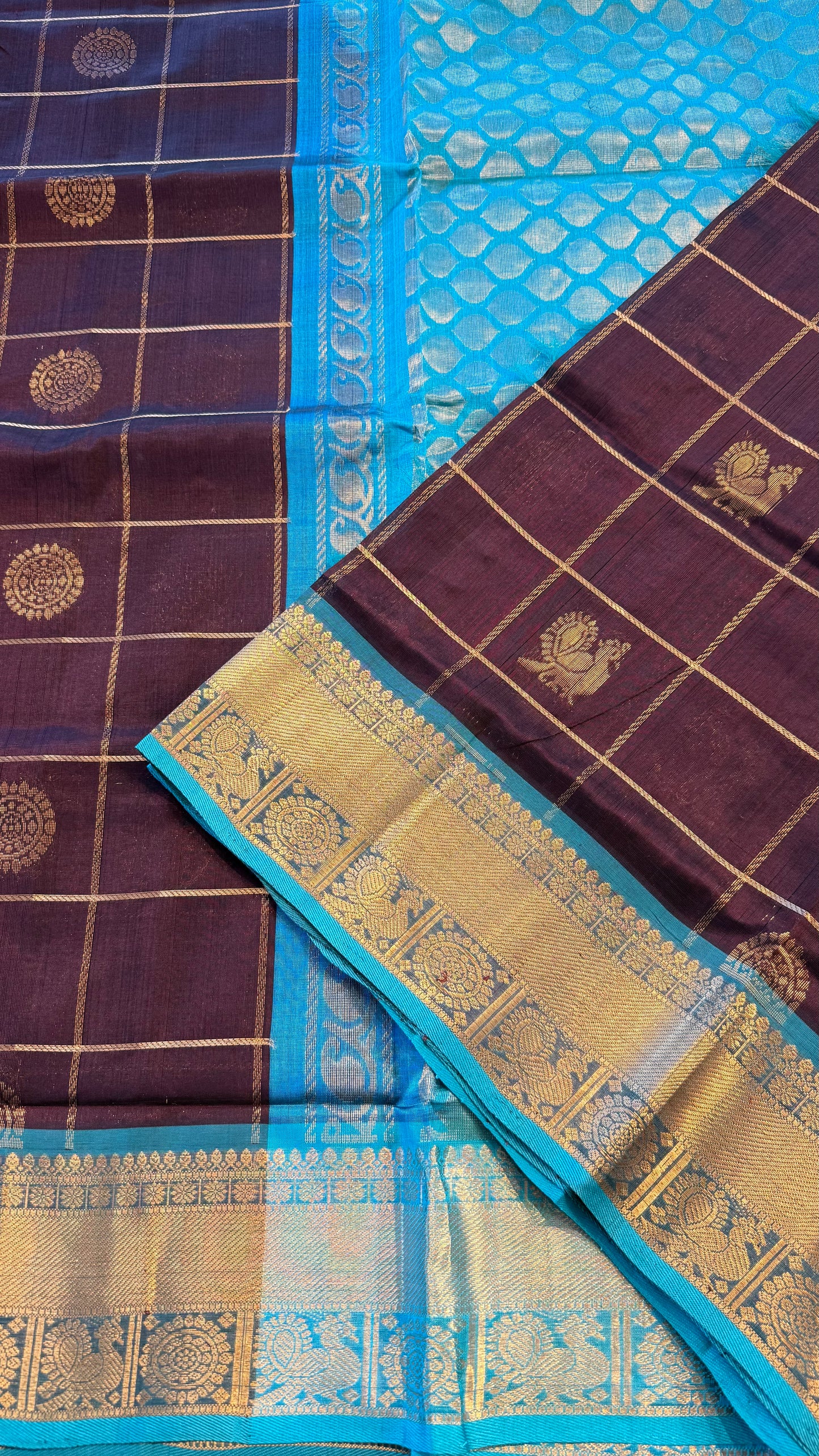 HANDLOOM KANCHIPURAM SILK COTTON (KSC265)
