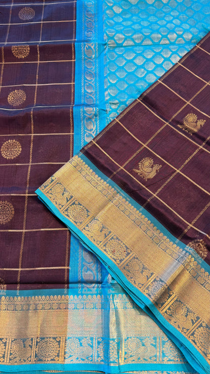 HANDLOOM KANCHIPURAM SILK COTTON (KSC265)