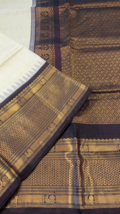 HANDLOOM KANCHIPURAM SILK COTTON (KSC267)