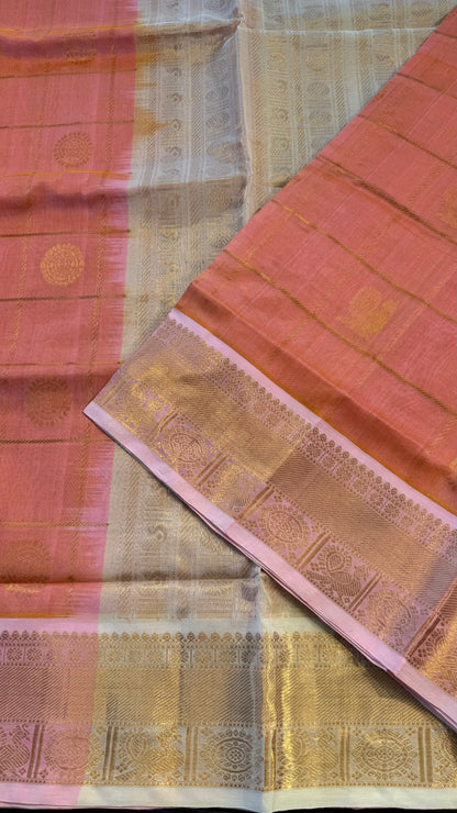 HANDLOOM KANCHIPURAM SILK COTTON (KSC263)
