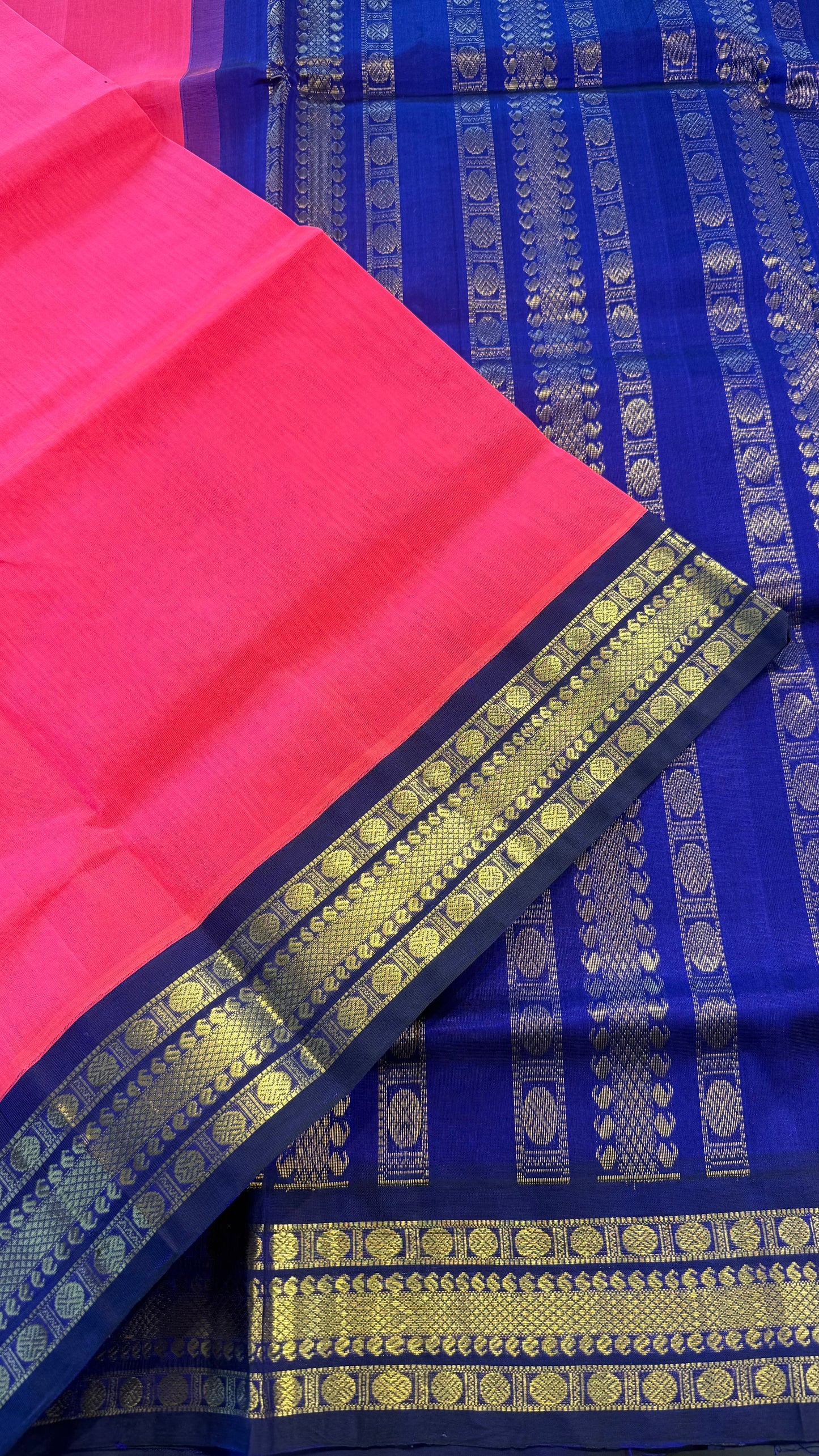 HANDLOOM KANCHIPURAM SILK COTTON (KSC215)