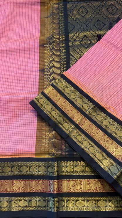 HANDLOOM KANCHIPURAM SILK COTTON (KSC252)
