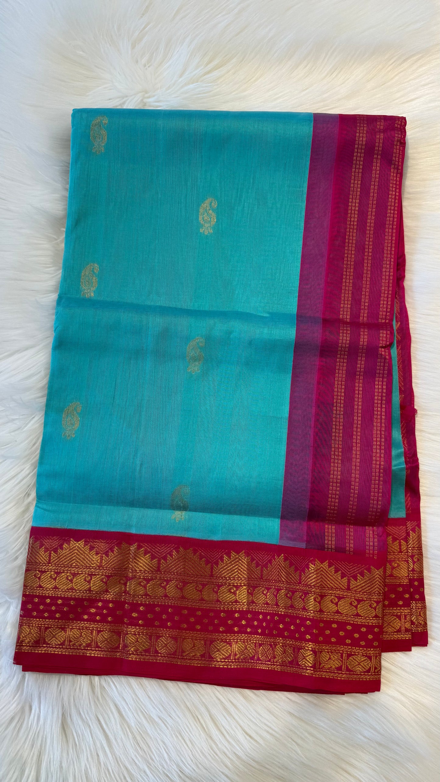 HANDLOOM KANCHIPURAM SILK COTTON (KSC227)