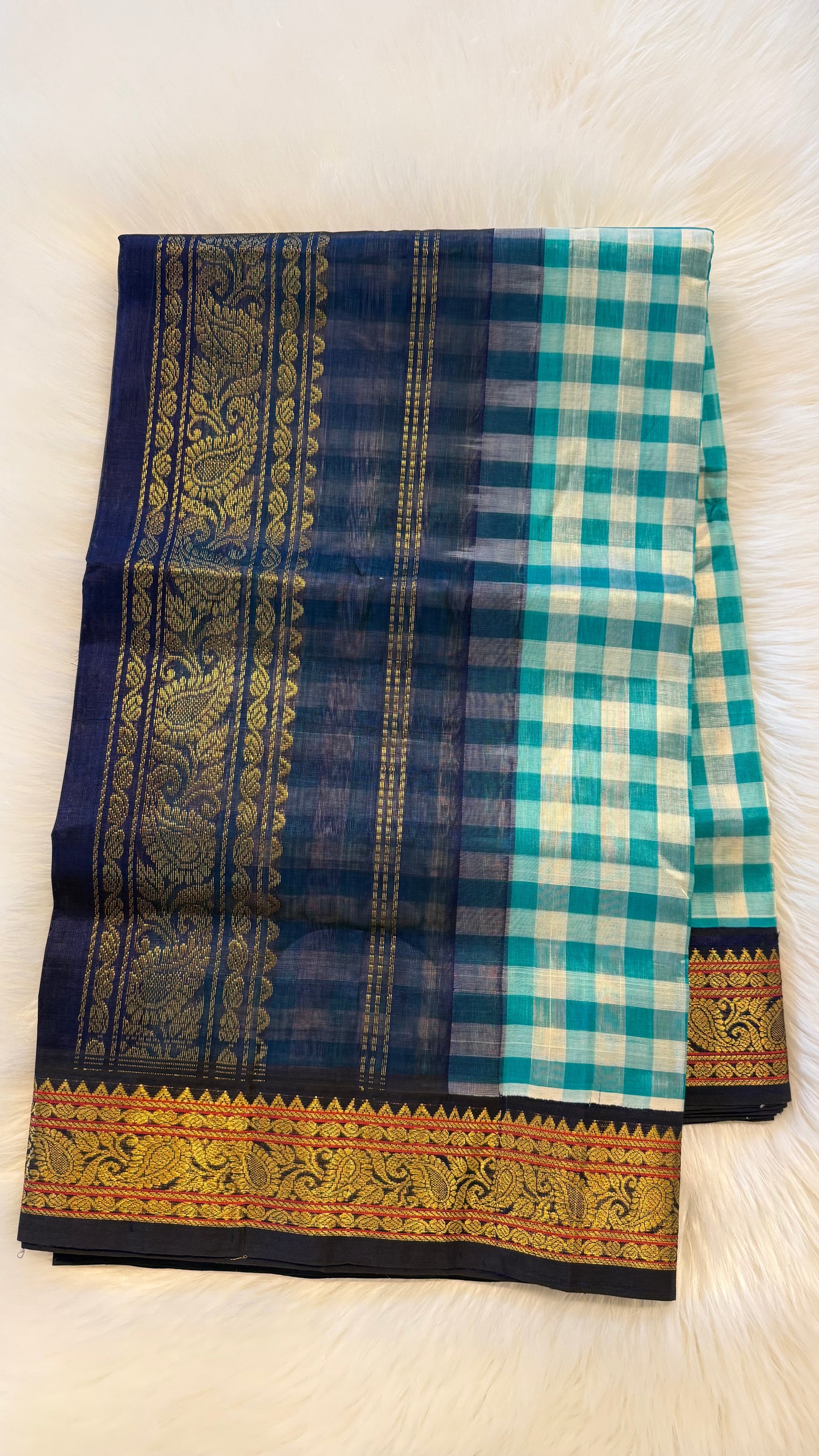 HANDLOOM KANCHIPURAM SILK COTTON (KSC285)
