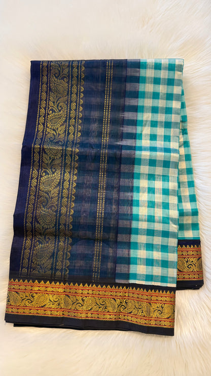 HANDLOOM KANCHIPURAM SILK COTTON (KSC285)