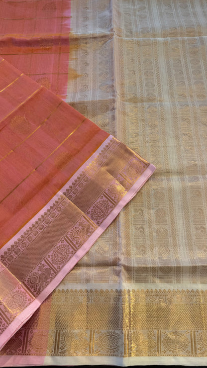 HANDLOOM KANCHIPURAM SILK COTTON (KSC263)