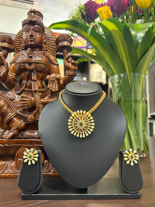 Jagvi Short Necklace Jewellery Set
