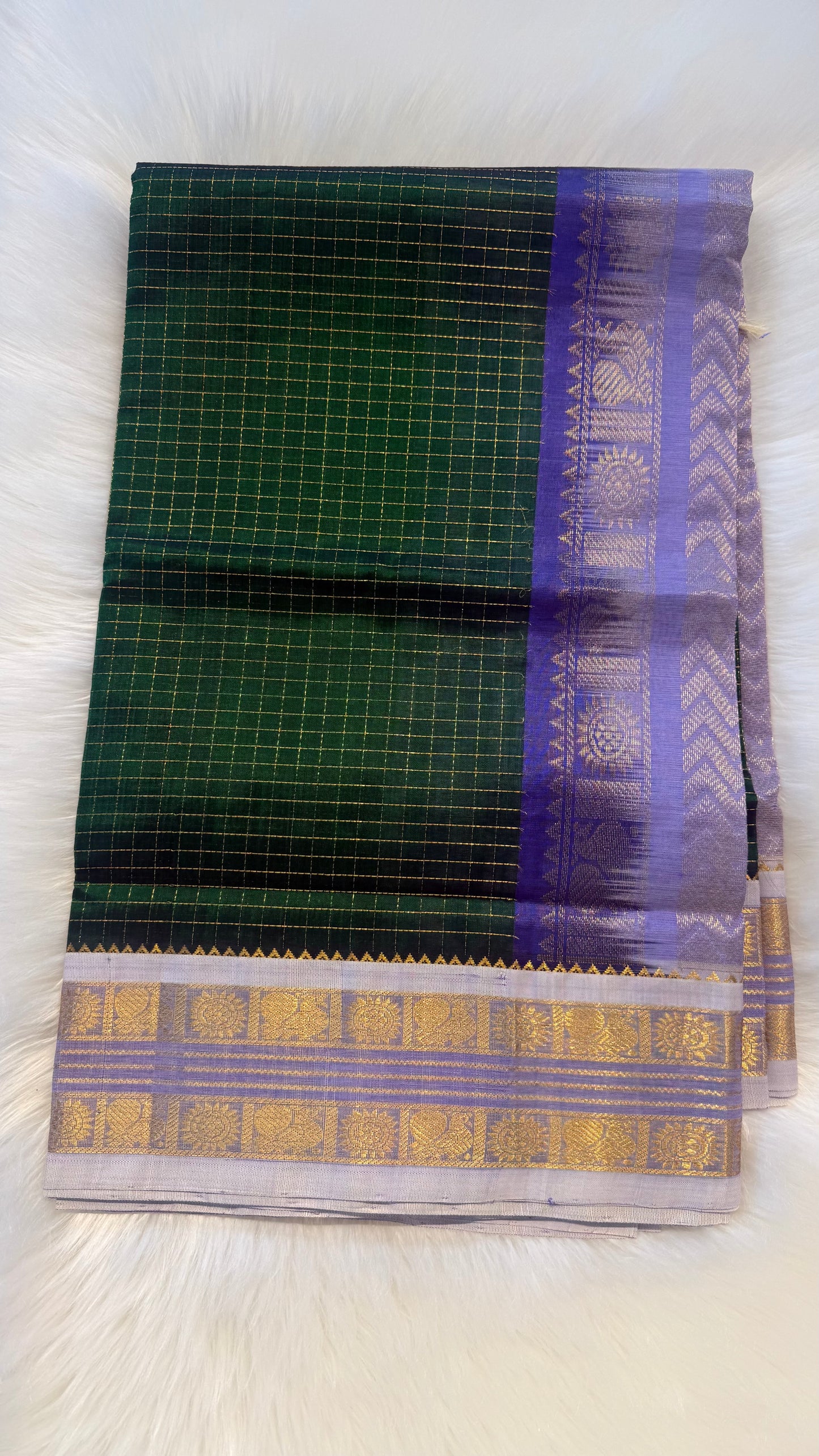 HANDLOOM KANCHIPURAM SILK COTTON (KSC275)