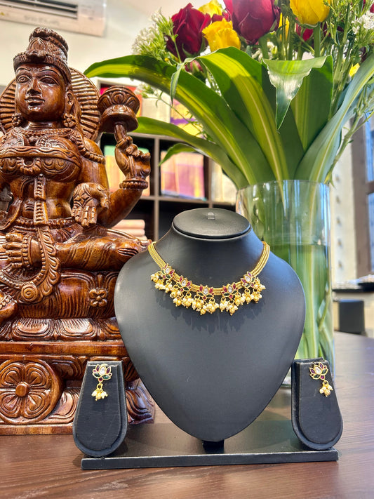 Ganika Short Necklace Jewellery Set