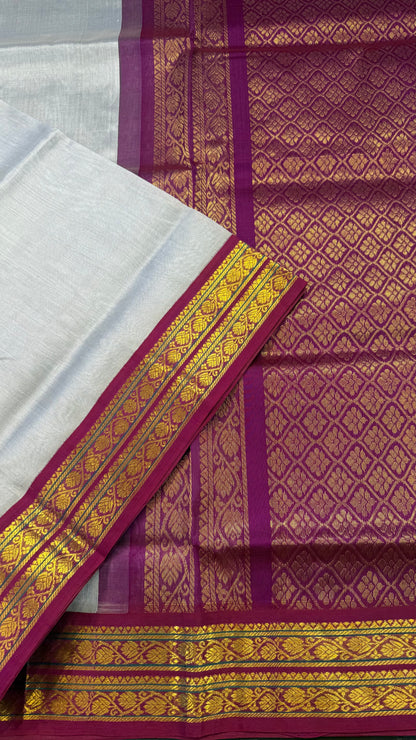 HANDLOOM KANCHIPURAM SILK COTTON (KSC169)