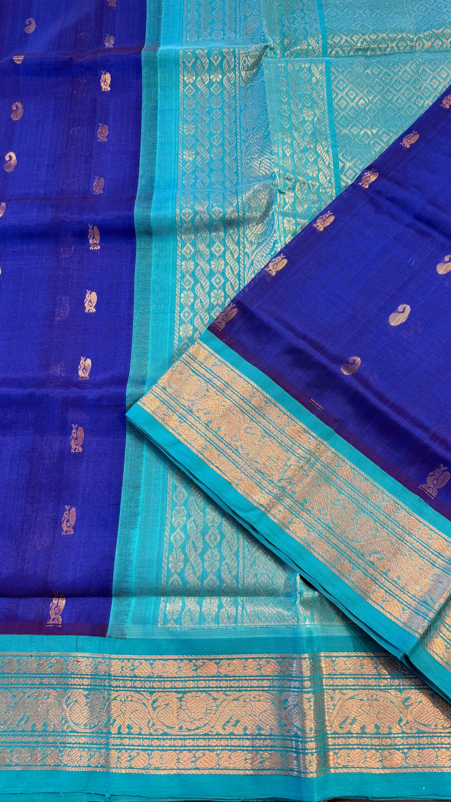 HANDLOOM KANCHIPURAM SILK COTTON (KSC232)