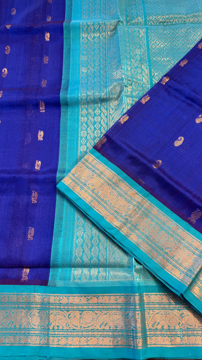 HANDLOOM KANCHIPURAM SILK COTTON (KSC232)