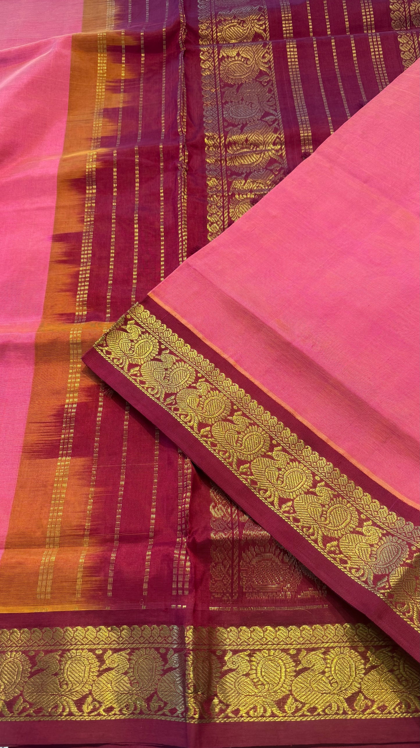 HANDLOOM KANCHIPURAM SILK COTTON (KSC195)