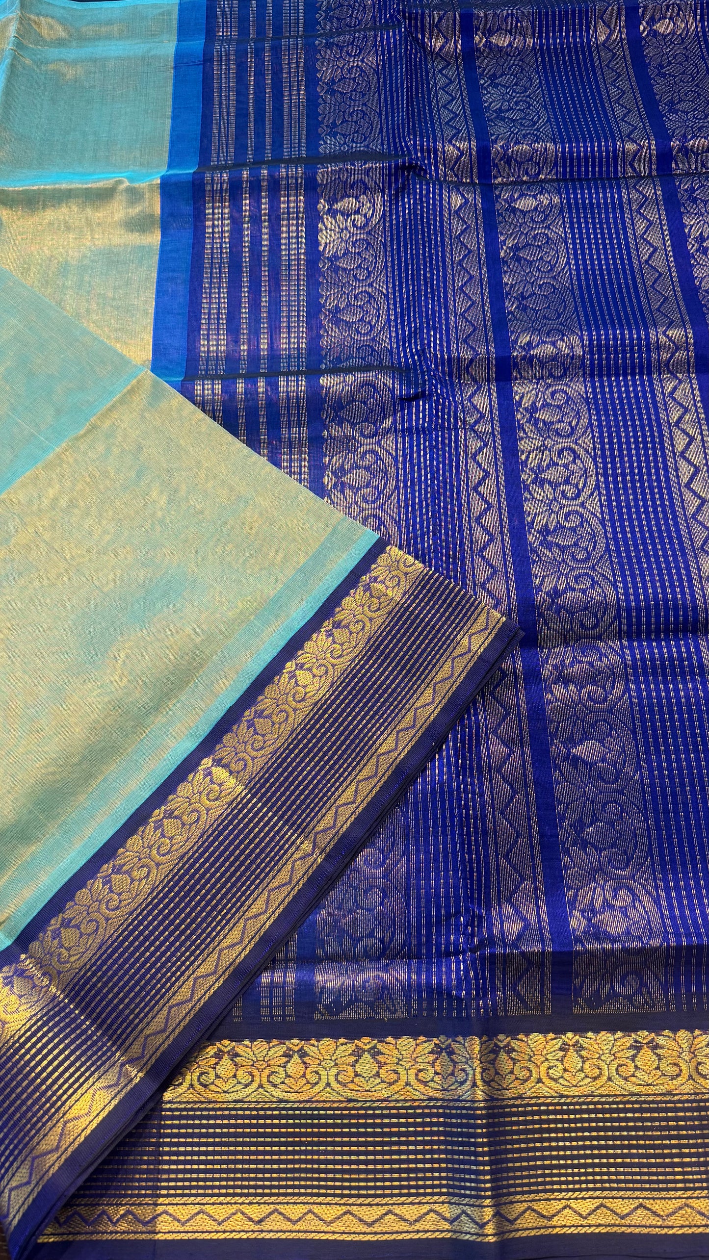 HANDLOOM KANCHIPURAM SILK COTTON (KSC216)