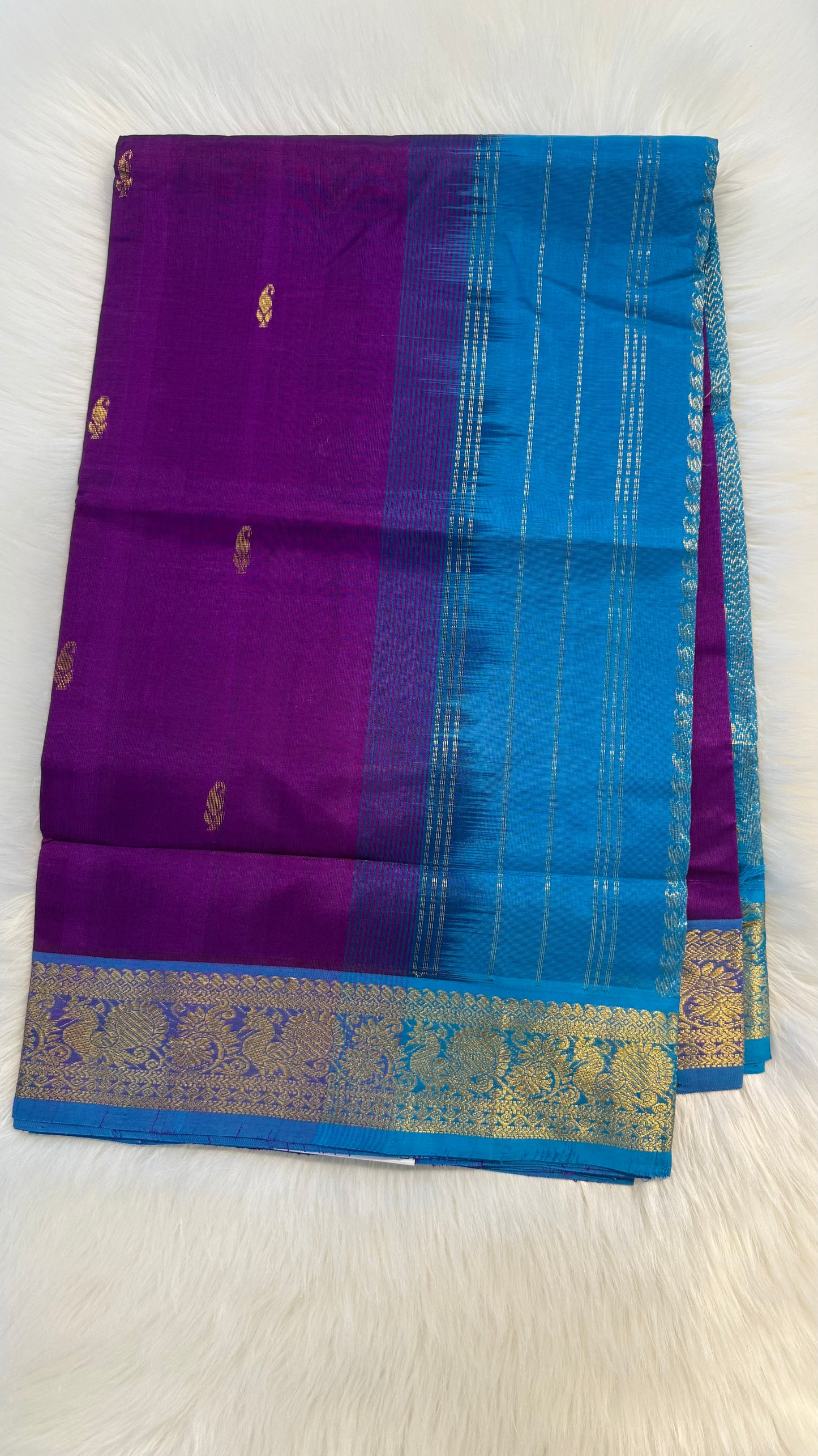 HANDLOOM KANCHIPURAM SILK COTTON (KSC193)