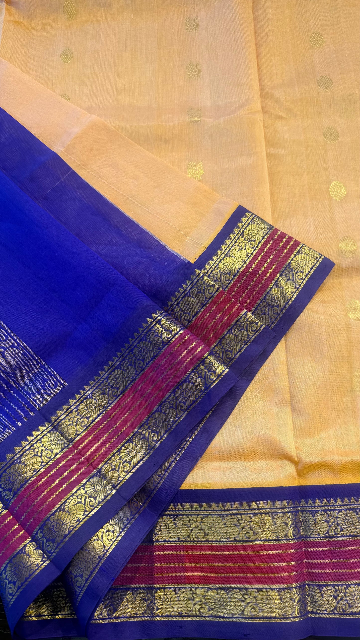 HANDLOOM KANCHIPURAM SILK COTTON (KSC236)