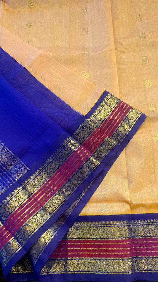 HANDLOOM KANCHIPURAM SILK COTTON (KSC236)