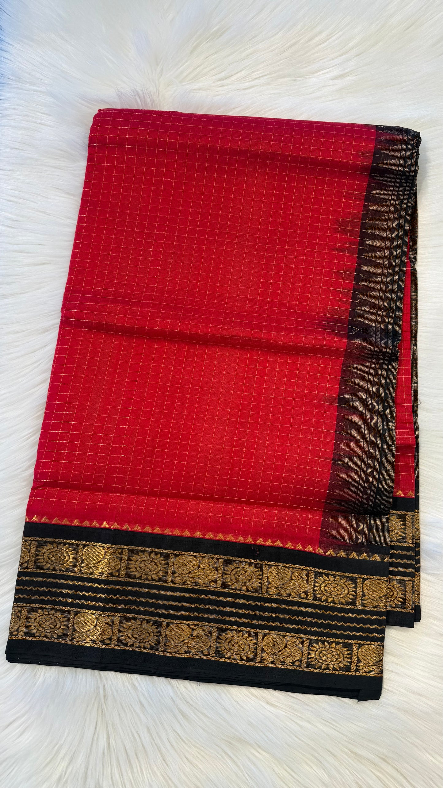 HANDLOOM KANCHIPURAM SILK COTTON (KSC258)