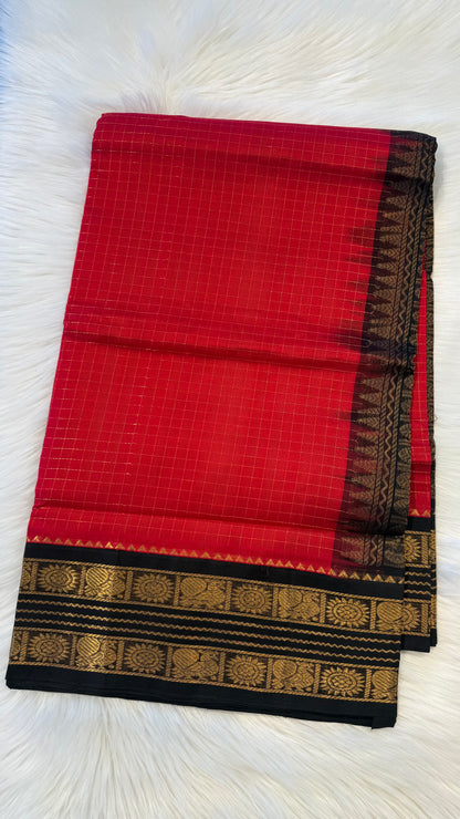 HANDLOOM KANCHIPURAM SILK COTTON (KSC258)