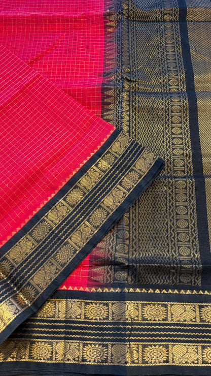 HANDLOOM KANCHIPURAM SILK COTTON (KSC258)