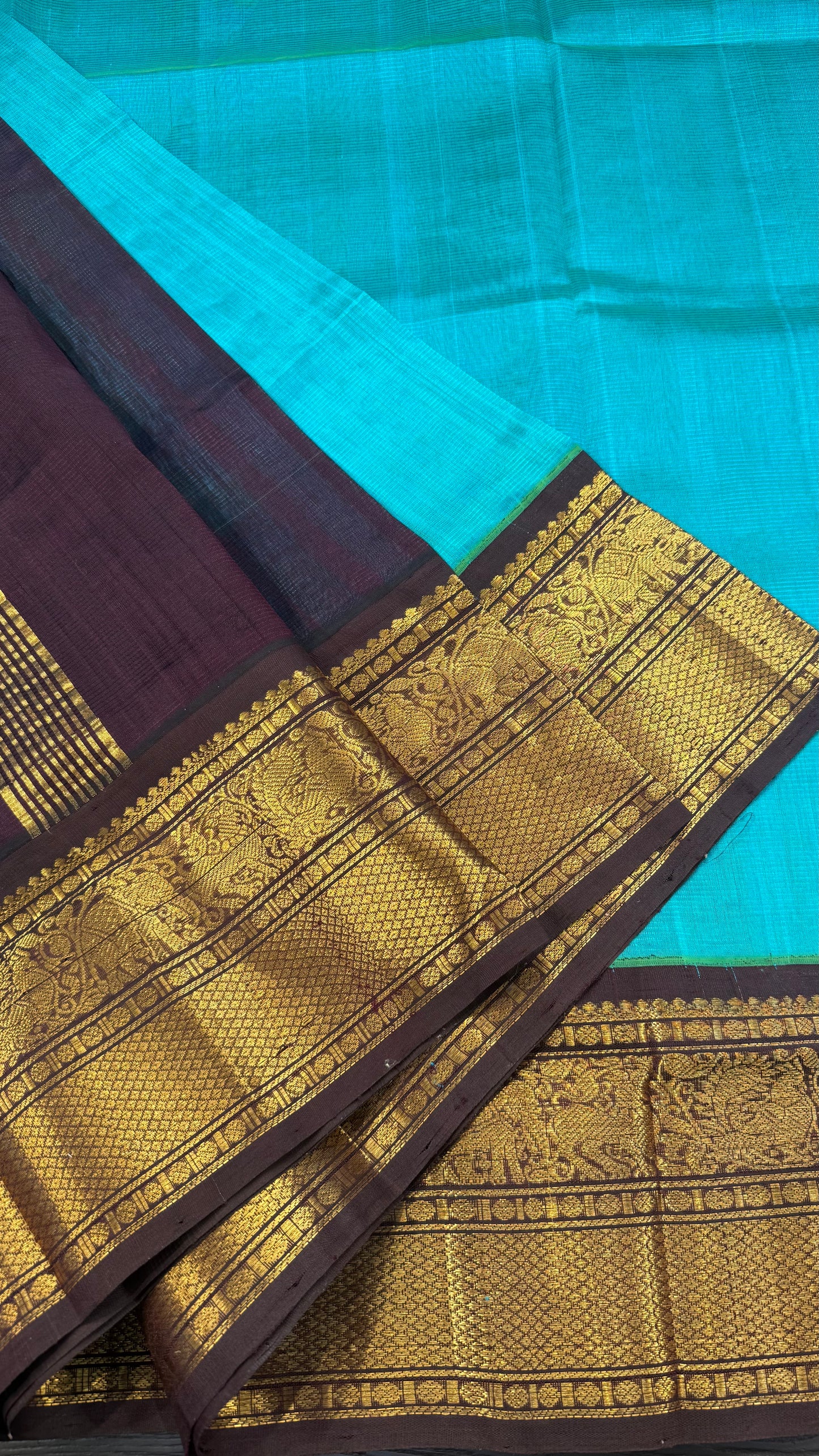 HANDLOOM KANCHIPURAM SILK COTTON (KSC244)