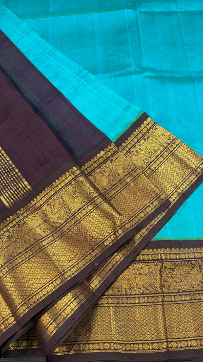 HANDLOOM KANCHIPURAM SILK COTTON (KSC244)