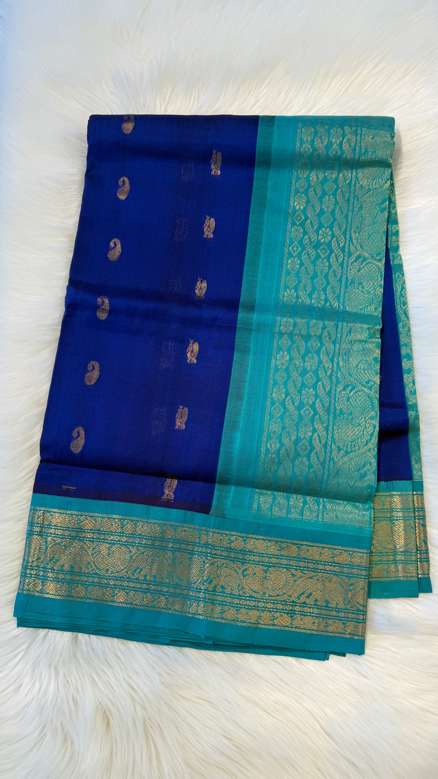 HANDLOOM KANCHIPURAM SILK COTTON (KSC232)