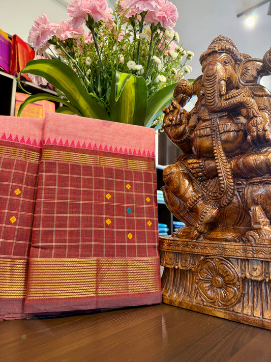 Kanchi Cotton Saree