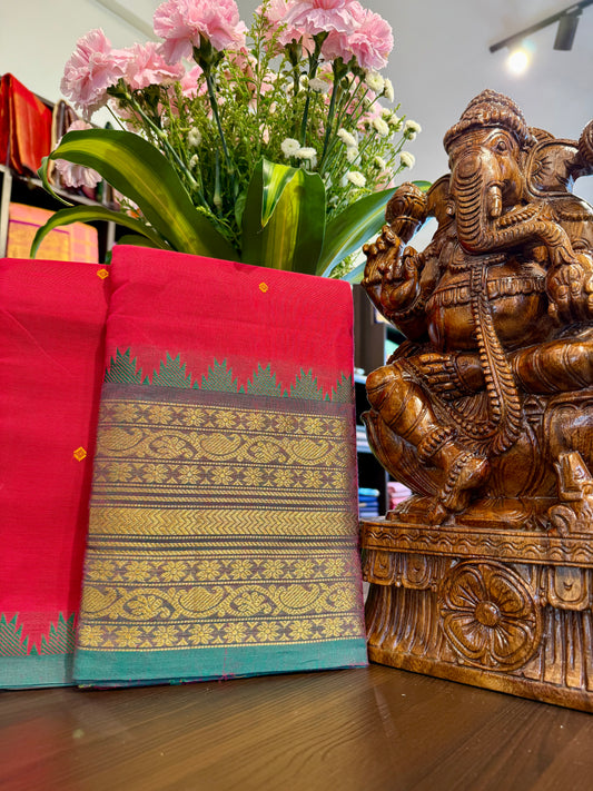 Kanchi Cotton Saree