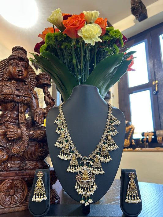 Roshini Long Necklace Jewellery Set