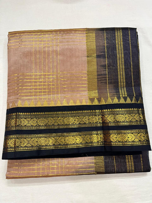 HANDLOOM KANCHIPURAM SILK COTTON (KSC176)