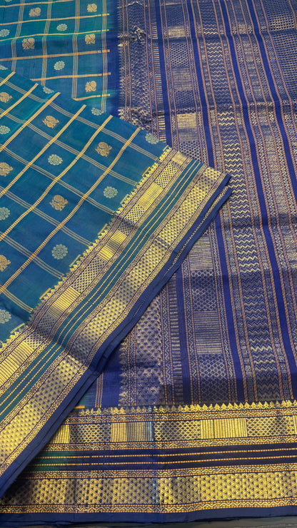 HANDLOOM KANCHIPURAM SILK COTTON (KSC175)