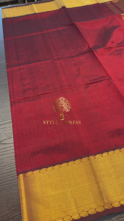 MAROON KANCHIPURAM SILK COTTON (KSC07)